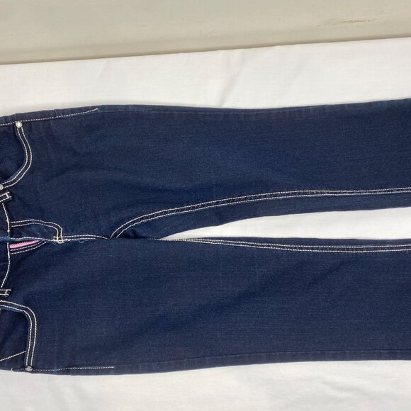 Womens Wrangler 10MWZJK Dark Wash Jeans Sz 0 x 34 Boot Cut - Picture 6 of 15